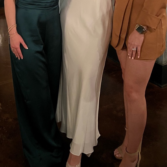 White one shoulder and off the shoulder dress! - Picture 2 of 3